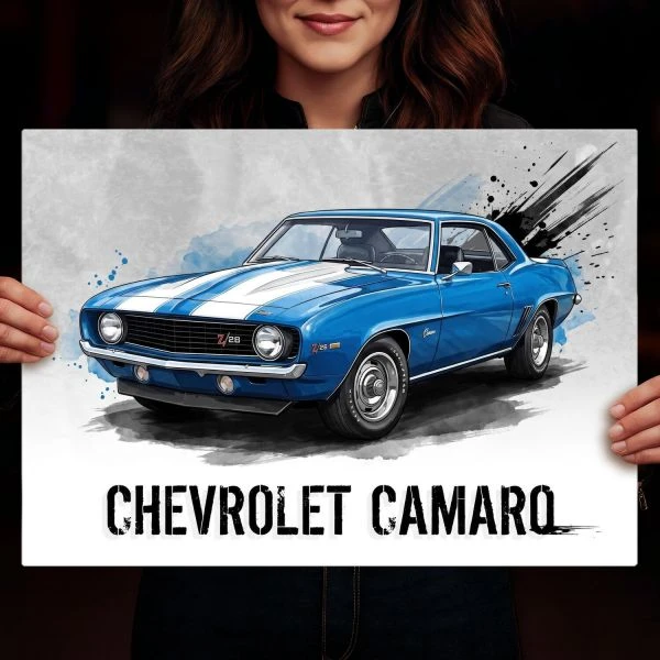 plakat metalowy L Chevrolet Camaro Z/28